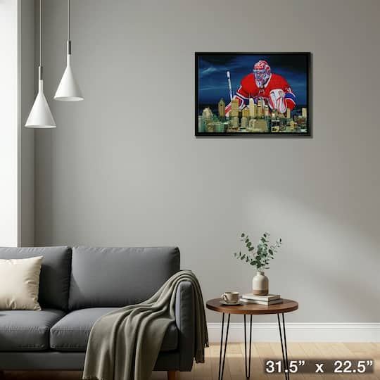 Carey Price 20" x 29" Framed Canvas Canadiens Skyline 31.5" x 22.5"